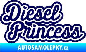 Samolepka Diesel princess nápis tmavě modrá