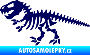 Samolepka Dinosaurus kostra 001 levá tmavě modrá