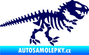 Samolepka Dinosaurus kostra 001 pravá tmavě modrá