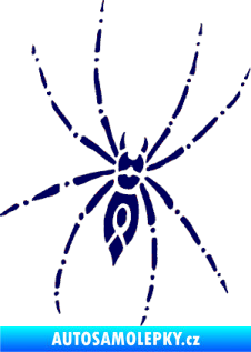 Samolepka Pavouk 011 - pravá tmavě modrá