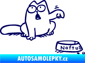 Samolepka Dolej naftu - pravá tmavě modrá