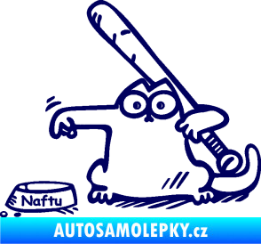 Samolepka Dolej naftu 002 levá tmavě modrá