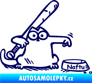 Samolepka Dolej naftu 002 pravá tmavě modrá