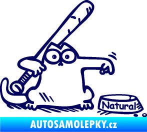 Samolepka Dolej natural pravá tmavě modrá