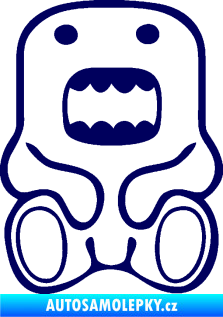 Samolepka Domo 006 sedí tmavě modrá