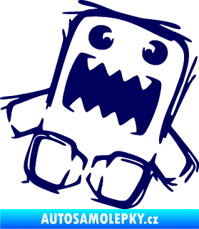 Samolepka Domo 009 pravá crazy tmavě modrá