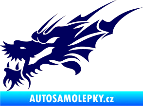 Samolepka Dragon 001 levá tmavě modrá