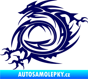 Samolepka Dragon 002 levá tmavě modrá