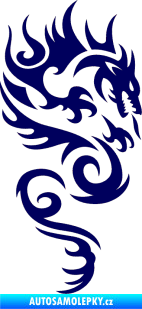 Samolepka Dragon 010 pravá tmavě modrá