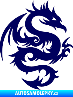 Samolepka Dragon 015 pravá tmavě modrá