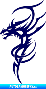 Samolepka Dragon 017 levá tmavě modrá