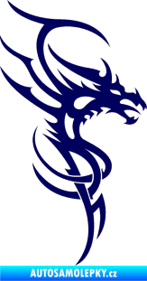 Samolepka Dragon 017 pravá tmavě modrá