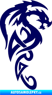 Samolepka Dragon 018 pravá tmavě modrá