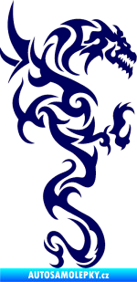 Samolepka Dragon 019 pravá tmavě modrá