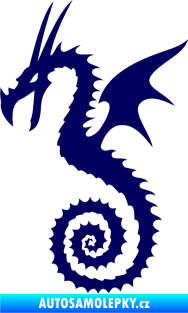 Samolepka Dragon 020 levá tmavě modrá