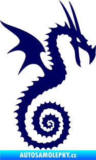 Samolepka Dragon 020 pravá tmavě modrá