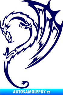 Samolepka Dragon 043 levá tmavě modrá