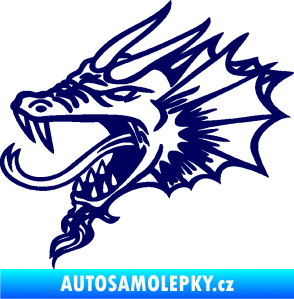 Samolepka Dragon 046 levá tmavě modrá