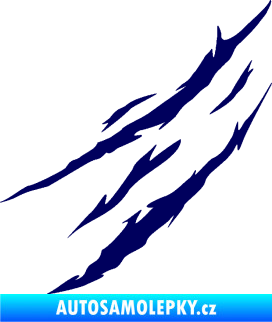 Samolepka Drápanec 002 levá tmavě modrá