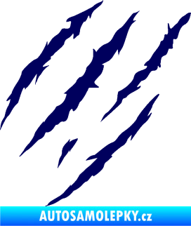 Samolepka Drápanec 004 levá tmavě modrá