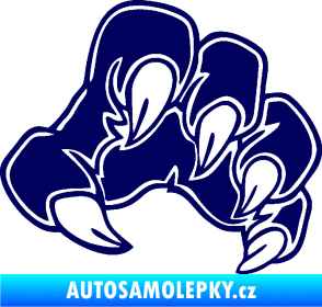 Samolepka Drápy 001 pravá tmavě modrá