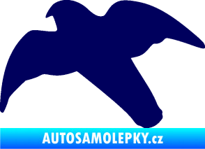 Samolepka Dravec na sklo 003 levá tmavě modrá