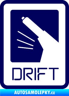 Samolepka Drift 004 tmavě modrá