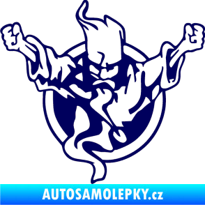 Samolepka Duch 001 levá tmavě modrá