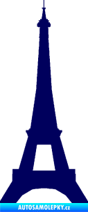 Samolepka Eifelova věž 001 tmavě modrá
