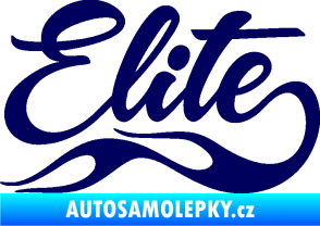 Samolepka Elite nápis tmavě modrá
