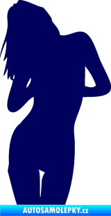 Samolepka Erotická žena 001 levá tmavě modrá