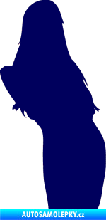 Samolepka Erotická žena 005 pravá tmavě modrá