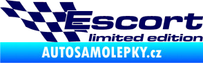 Samolepka Escort limited edition levá tmavě modrá