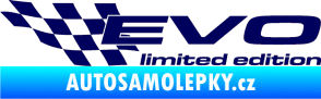 Samolepka Evo limited edition levá tmavě modrá