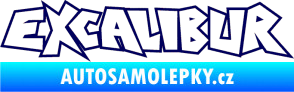 Samolepka Excalibur obrys tmavě modrá