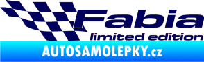 Samolepka Fabia limited edition levá tmavě modrá