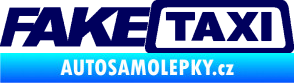 Samolepka Fake taxi nápis tmavě modrá