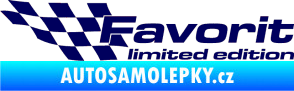 Samolepka Favorit limited edition levá tmavě modrá
