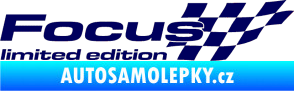 Samolepka Focus limited edition pravá tmavě modrá