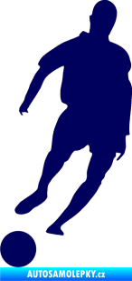 Samolepka Fotbalista 007 levá tmavě modrá