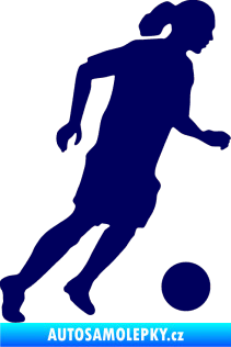 Samolepka Fotbalista 018 pravá tmavě modrá
