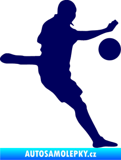 Samolepka Fotbalista 022 pravá tmavě modrá