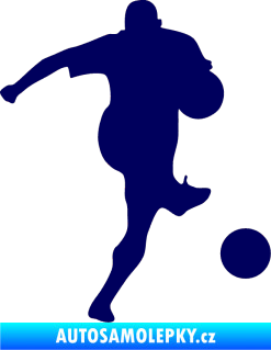Samolepka Fotbalista 024 pravá tmavě modrá
