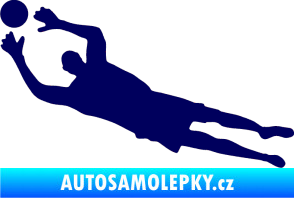 Samolepka Fotbalista 026 levá brankář tmavě modrá