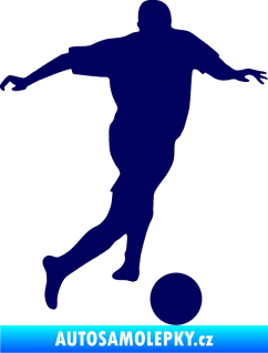 Samolepka Fotbalista 030 pravá tmavě modrá