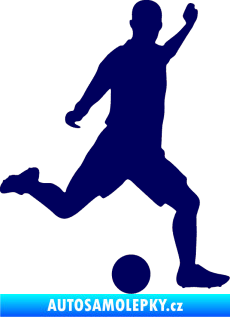 Samolepka Fotbalista 031 pravá tmavě modrá
