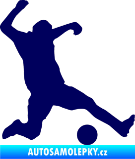 Samolepka Fotbalista 039 pravá tmavě modrá