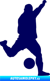 Samolepka Fotbalista 041 pravá tmavě modrá