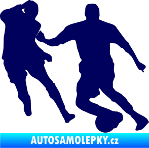 Samolepka Fotbalista 045 pravá tmavě modrá