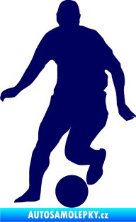 Samolepka Fotbalista 046 levá tmavě modrá